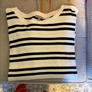 Talbots Black and White Striped Shirt - worn once!
